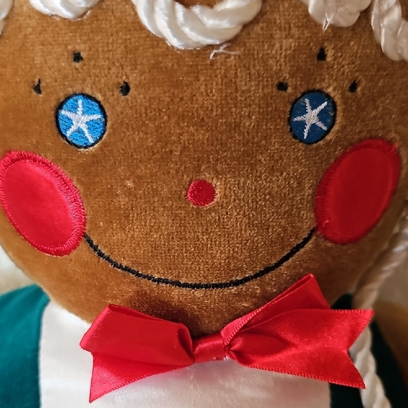 Vintage 1990 Target Gingerbread Plush Girl Doll with Candy Cane large 19 inches - Picture 12 of 12